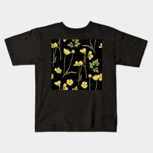 Copy of Buttercup summer small flower on white Kids T-Shirt